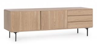 BIZZOTTO Dřevěný TV stolek WIDALD 160x50 cm