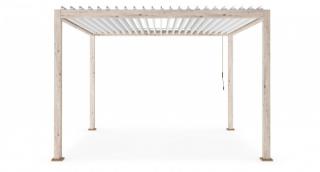 BIZZOTTO Hliníková pergola s uzavíracími lamelami OCEAN 3,6x3,6 m