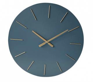 BIZZOTTO Nástěnné hodiny TIMELINE modré 60 cm