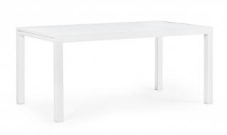 BIZZOTTO Rozkládací zahradní stůl HILDE 160x90 cm bílý