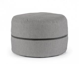 BIZZOTTO Zahradní puf GULIZAR ⌀50 cm tmavě šedý