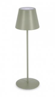 BIZZOTTO Zahradní stojací LED lampa ETNA 38 cm šedozelená