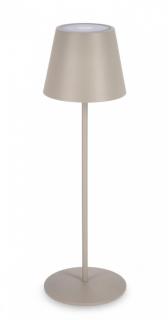 BIZZOTTO Zahradní stojací LED lampa ETNA 38 cm taupe