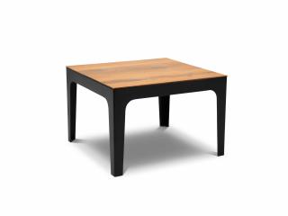 CALME JARDIN hnědý konferenční stolek MILOS 62x62 cm