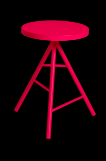 CASTIL kovová stolička SIMPLE 46x41 malá Barva: Zelená