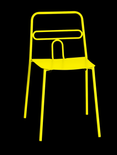 CASTIL zahradní kovová jídelní židle DIDA Barva: Černá