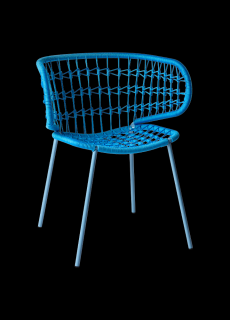 CASTIL zahradní kovová jídelní židle EMILY s područkami Barva: Zelená