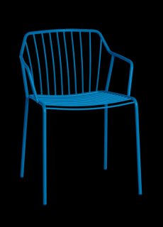 CASTIL zahradní kovová jídelní židle s područkami ADA Barva: Bílá