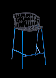 CASTIL zahradní kovová jídelní židle s područkami EMILY 90 cm Barva: Oranžová