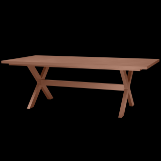 Exotan Zahradní jídelní stůl DELTA 220x105 cm hnědý