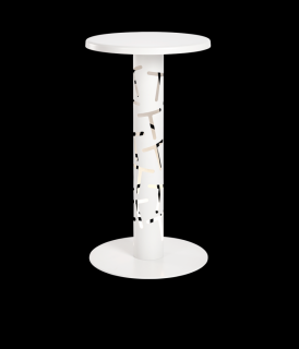Konferenční stolek THAU 59x94 cm Barva: Bílá