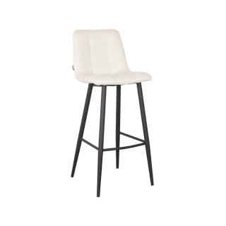 LABEL51 Barová židle JELT bílé bouclé 105cm