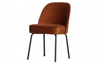 Sametová jídelní židle VOGUE oranžová