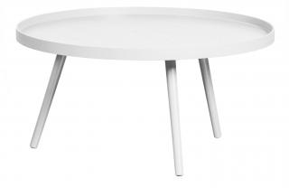 WOOOD Dřevěný stolek MESA XL bílý