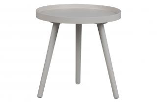 WOOOD Odkládací stolek SASHA světle šedý