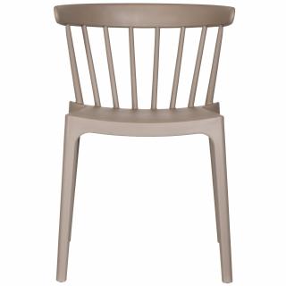 WOOOD Plastová jídelní židle BLISS taupe