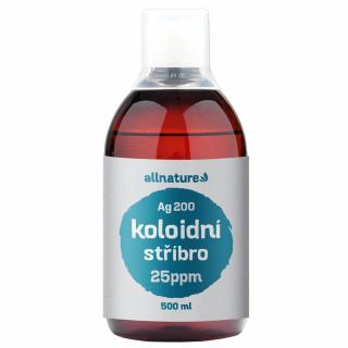 Allnature Koloidní stříbro Ag200 - 25 ppm, 500 ml