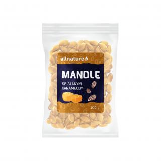 Allnature Mandle slaný karamel, 100 g