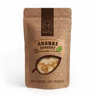 Ananas kroužky natural 250g (bez cukru a SO2)