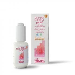 Argital Olej pro 5 dní ženy s mochnou a zeleným jílem, 30 ml