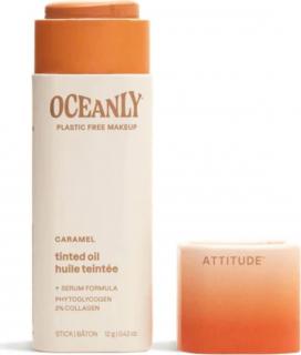 ATTITUDE Tuhé tónující olejové sérum Oceanly – Caramel, 12g