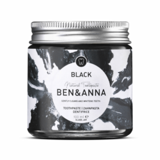 Ben & Anna Zubní pasta pro bělení zubů s aktivním uhlím - bez obsahu fluoridu, 100 ml