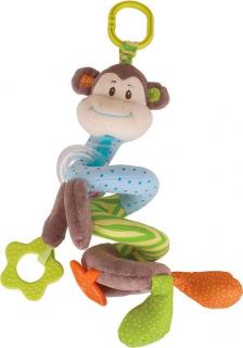 Bigjigs Baby Textilní postavička spirála opička Cheeky