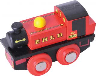 Bigjigs Rail Dřevěná replika lokomotivy EHLR Jack