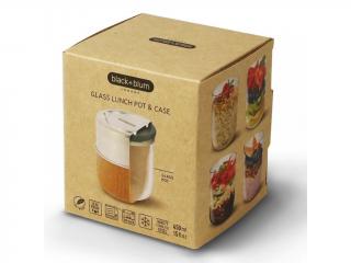 Black+blum Skleněný box na oběd, 450 ml Barevný: Almond