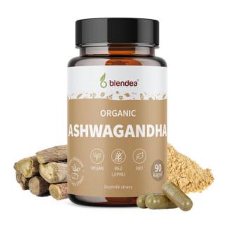 Blendea Ashwagandha BIO Organic, 100% rostlinné, 90 kapslí