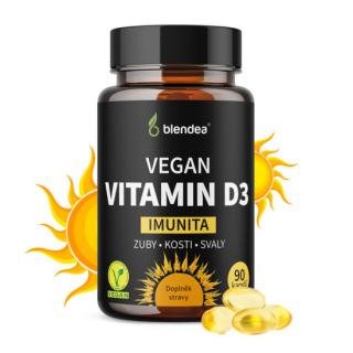 Blendea Vegan Vitamin D3, 100 % rostlinné, 90 kapslí