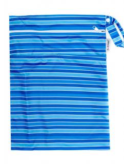 Bobánek Nepromokavá taška normal - Modré proužky 30 x 36 cm