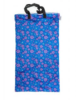 Bobánek Nepromokavá taška velká - Modré květiny 40 x 70 cm