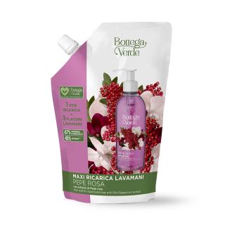 Bottega Verde Maxi náplň do tekutého mýdla Růžový pepř, 750ml  + Dárek