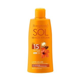 Bottega Verde SOL IBIŠEK A ARGAN Mléko na opalování SPF 15, 200ml  + Dárek