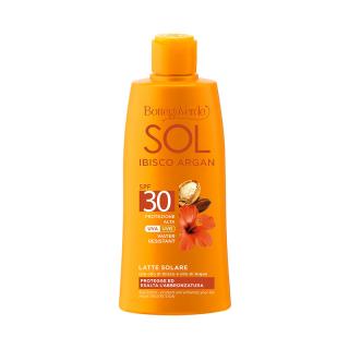 Bottega Verde SOL IBIŠEK A ARGAN Voděodolné mléko na opalování SPF 30, 200 ml  + Dárek