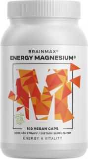 BrainMax Energy Magnesium 1000 mg, 100 kapslí