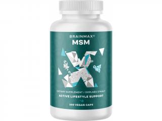 BrainMax MSM 800 mg, 200 rostlinných kapslí