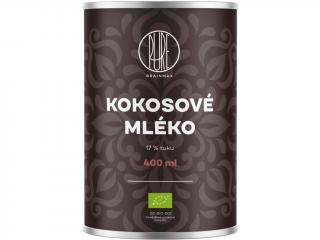 BrainMax Pure Kokosové mléko 17% tuku BIO, 400 ml