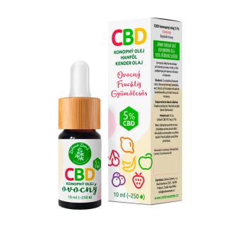 CBD kapky s ovocnou příchutí 5%, 10 ml