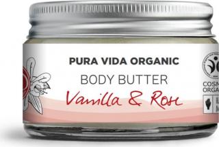 CBD Tělové máslo, vanilka a růže, 1000 mg 50 ml