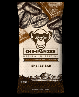 Chimpanzee Energy bar čokoládové espresso, 55 g