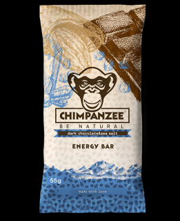 Chimpanzee Energy bar hořká čokoláda & mořská sůl, 55 g