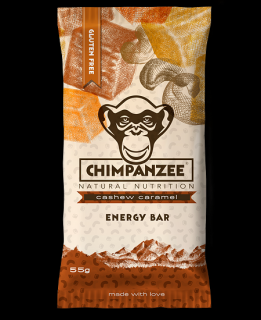 Chimpanzee Energy bar kešu a karamel, 55 g