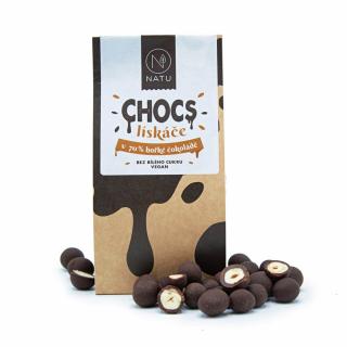CHOCS Lískové ořechy v 70% hořké čokoládě 200g
