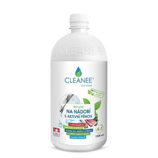 CLEANEE EKO Sprej na NÁDOBÍ s aktivní pěnou a vůní rebarbory, 1l