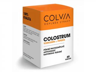 COLVIA Colostrum + Kurkumin + Piperin, 60 ks