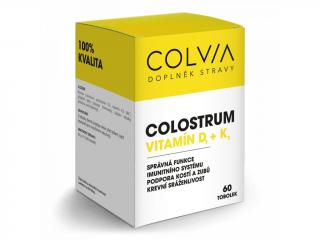 COLVIA Colostrum + Vitamín D₃ + Vitamín K₂, 60 ks
