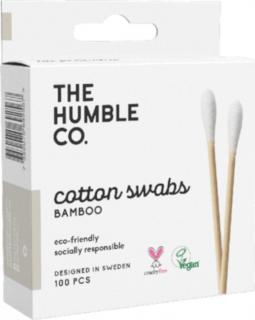 Cotton swabs bamboo, vatové tyčinky z biobavlny a bambusu 100 ks