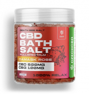 CZECHCBD CBD + CBG sůl 500 mg Růže damascénská, 110 g